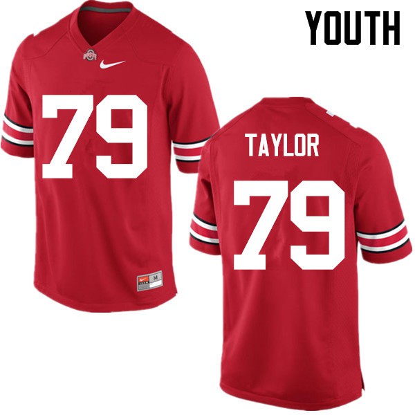 Ohio State Buckeyes #79 Brady Taylor Youth NCAA Jersey Red